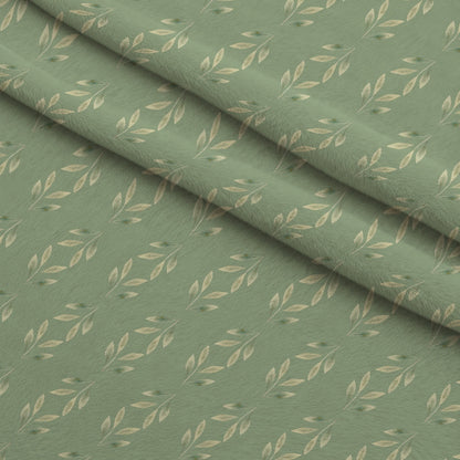 Bloom Time Leaves Pattern 2 Minky Fabric