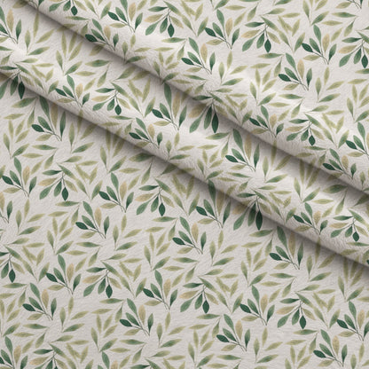 Bloom Time Leaves Pattern 3 Minky Fabric