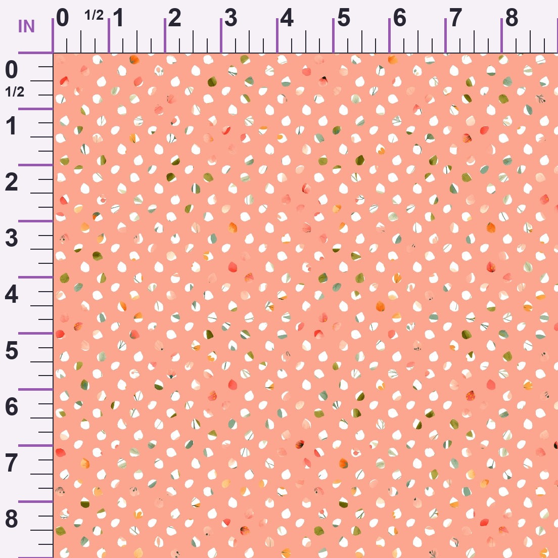 Bloom Time Polka Dots Minky Fabric