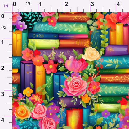 Blooming Library Pattern 1 Minky Fabric