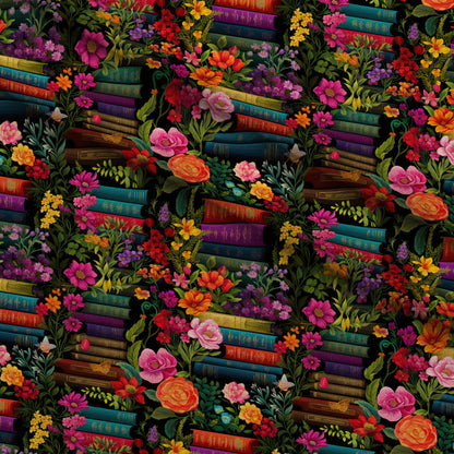 Blooming Library Pattern 11 Minky Fabric