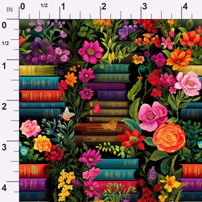 Blooming Library Pattern 11 Minky Fabric