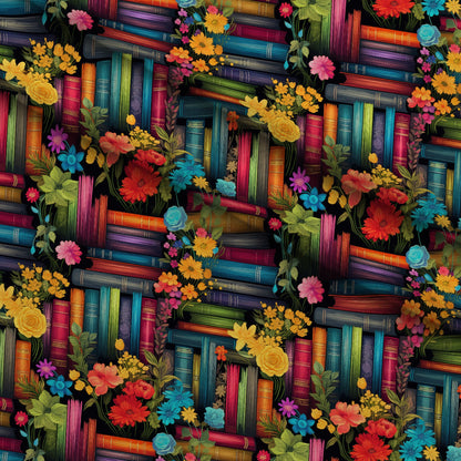 Blooming Library Pattern 12 Minky Fabric