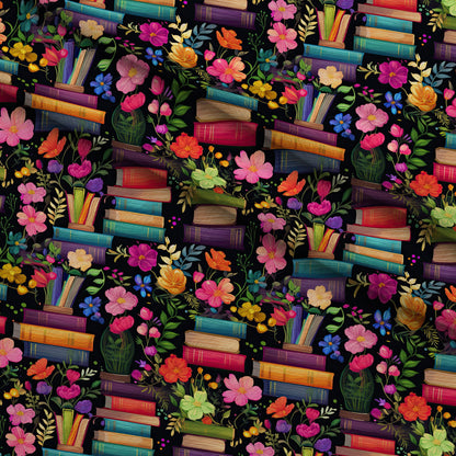 Blooming Library Pattern 2 Minky Fabric