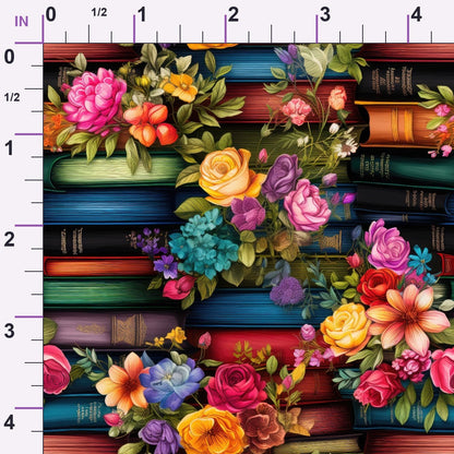 Blooming Library Pattern 4 Minky Fabric