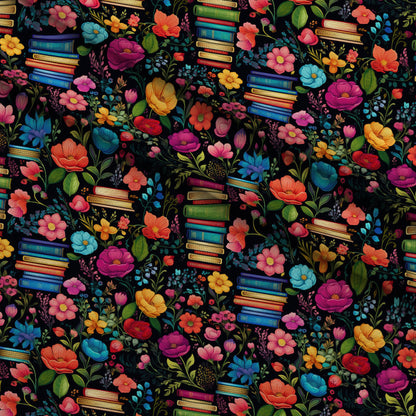 Blooming Library Pattern 7 Minky Fabric