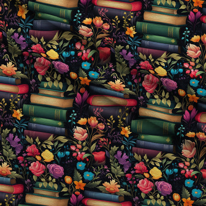 Blooming Library Pattern 9 Minky Fabric