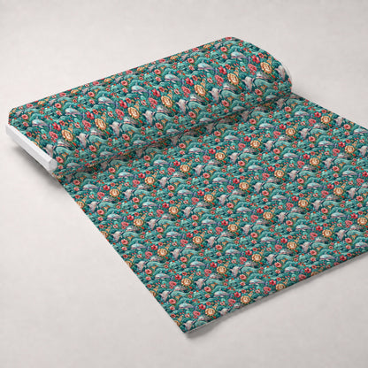 Blooming Tides Pattern 1 Minky Fabric