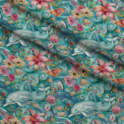 Blooming Tides Pattern 10 Minky Fabric