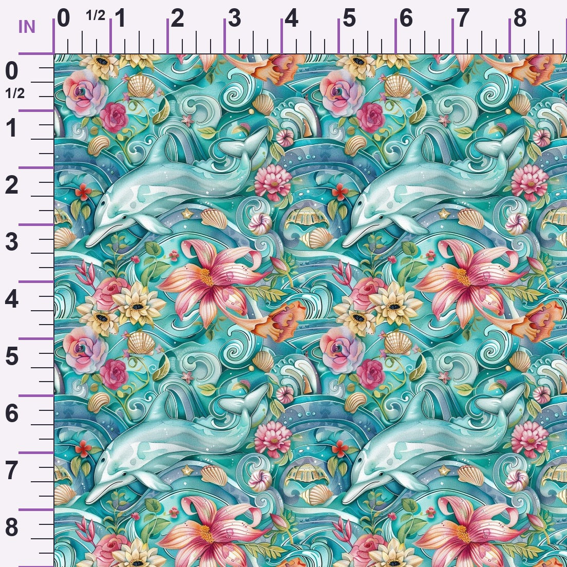 Blooming Tides Pattern 10 Minky Fabric