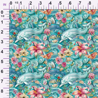 Blooming Tides Pattern 10 Minky Fabric