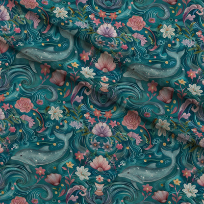 Blooming Tides Pattern 11 Minky Fabric