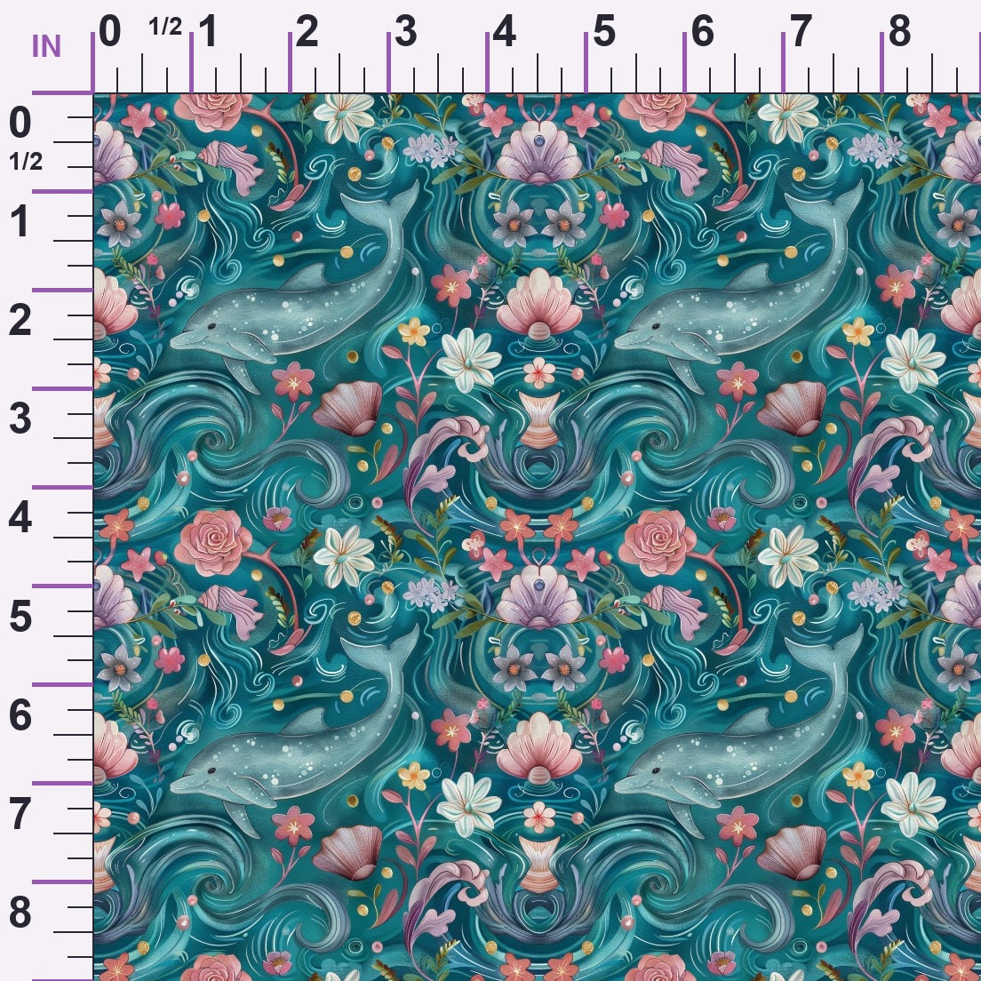 Blooming Tides Pattern 11 Minky Fabric