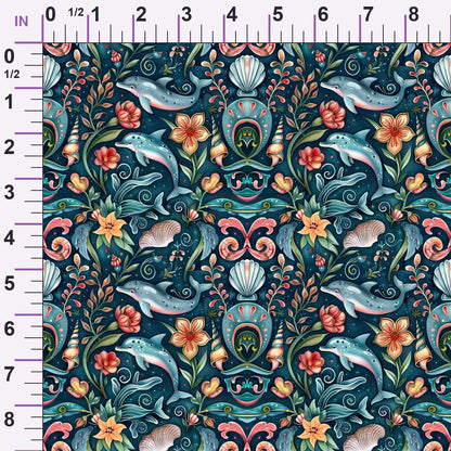 Blooming Tides Pattern 4 Minky Fabric