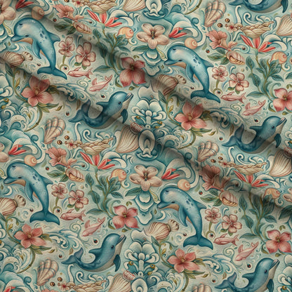 Blooming Tides Pattern 5 Minky Fabric