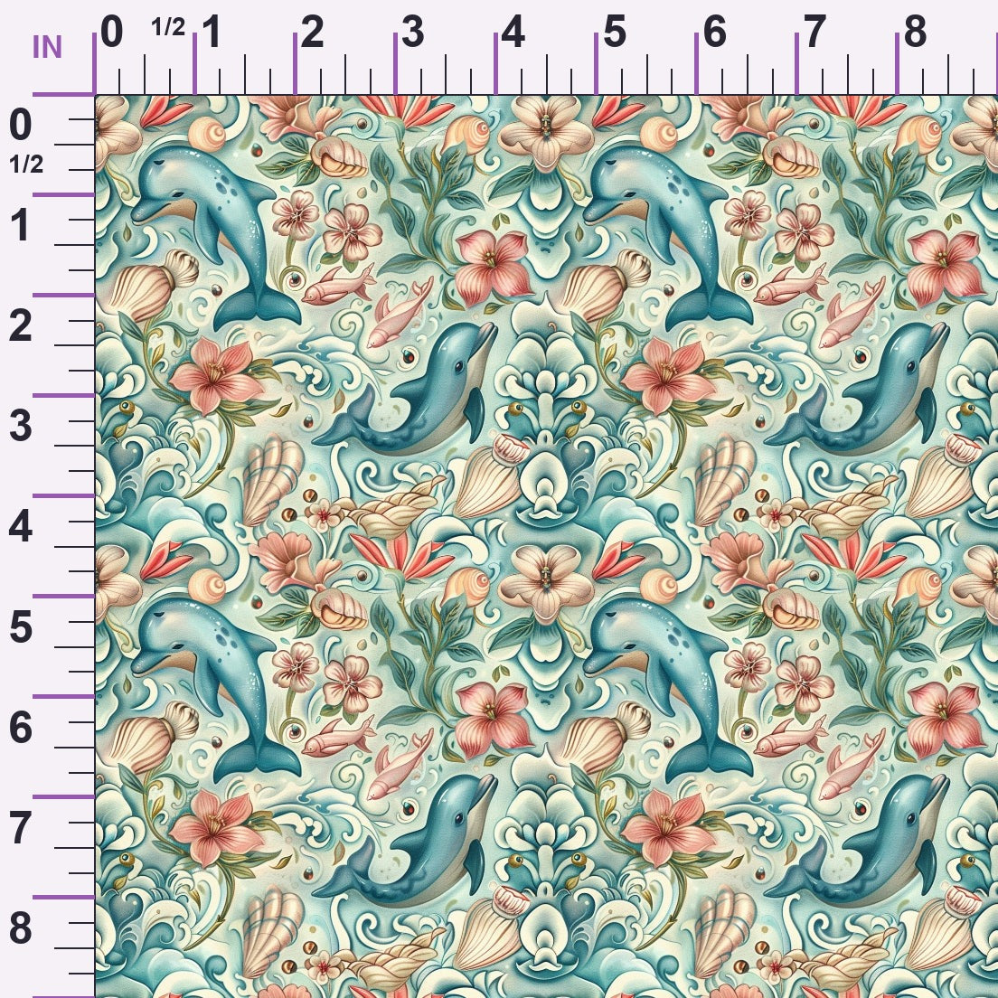Blooming Tides Pattern 5 Minky Fabric
