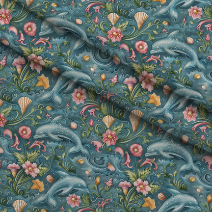 Blooming Tides Pattern 6 Minky Fabric