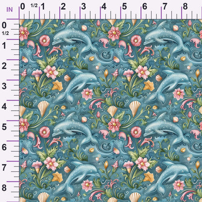Blooming Tides Pattern 6 Minky Fabric