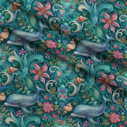 Blooming Tides Pattern 7 Minky Fabric