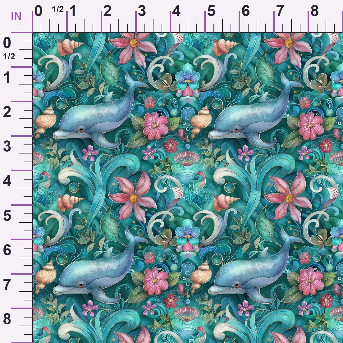 Blooming Tides Pattern 7 Minky Fabric