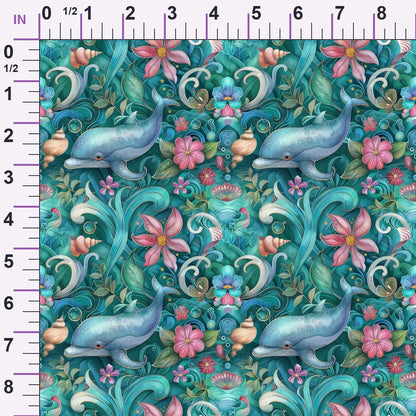 Blooming Tides Pattern 7 Minky Fabric