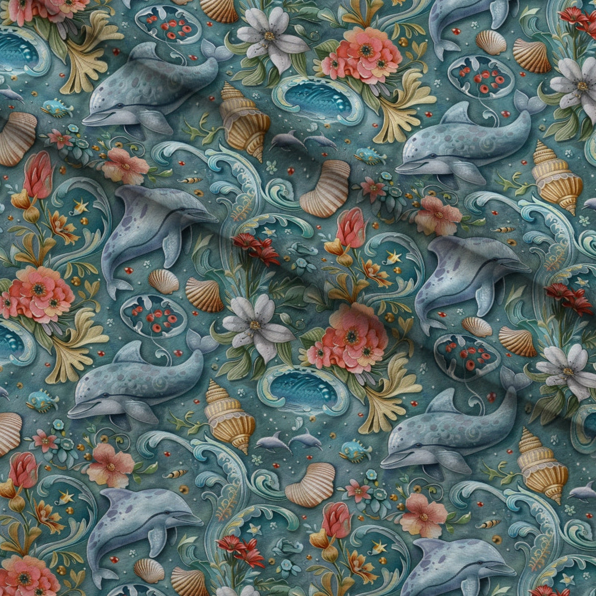 Blooming Tides Pattern 8 Minky Fabric
