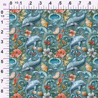Blooming Tides Pattern 8 Minky Fabric