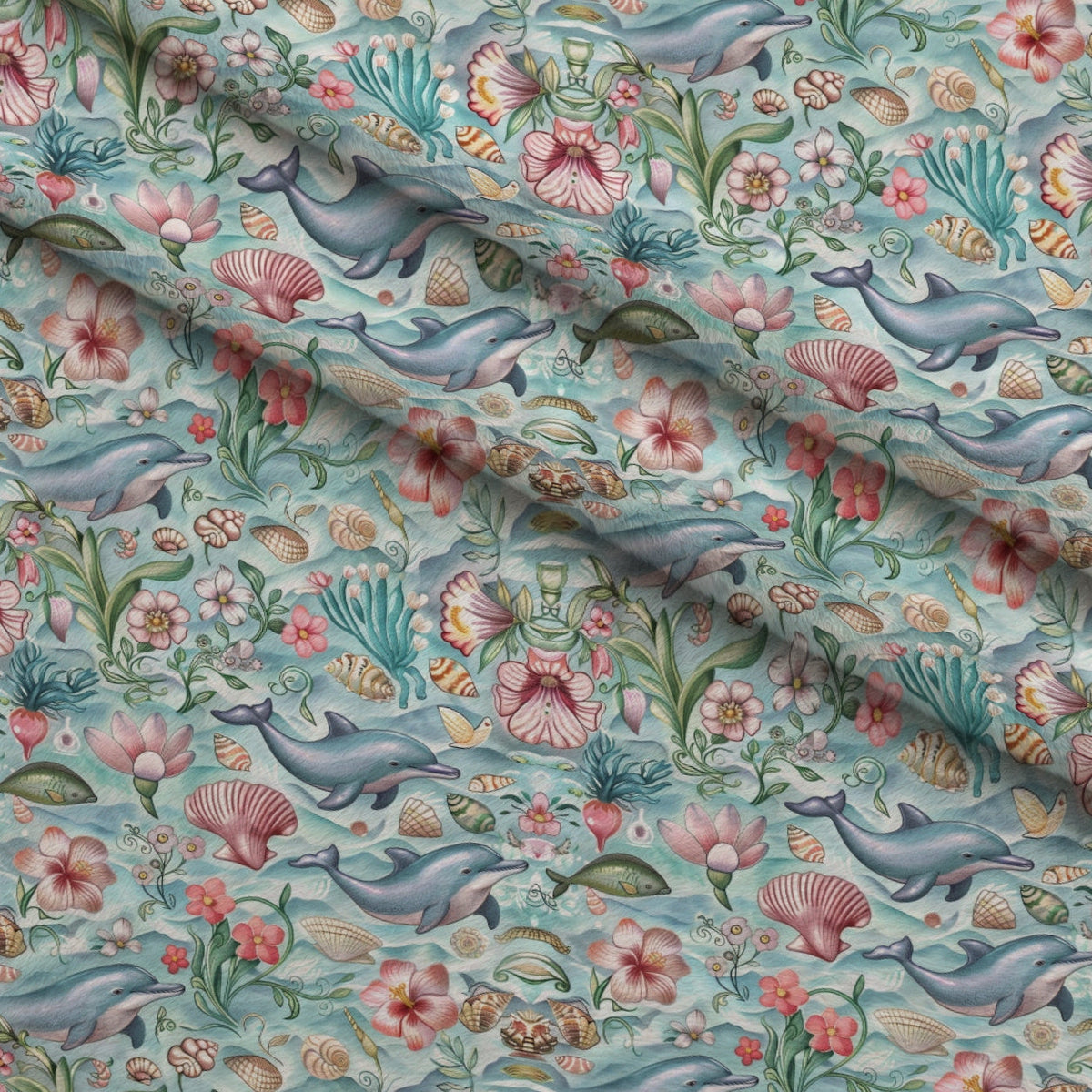 Blooming Tides Pattern 9 Minky Fabric