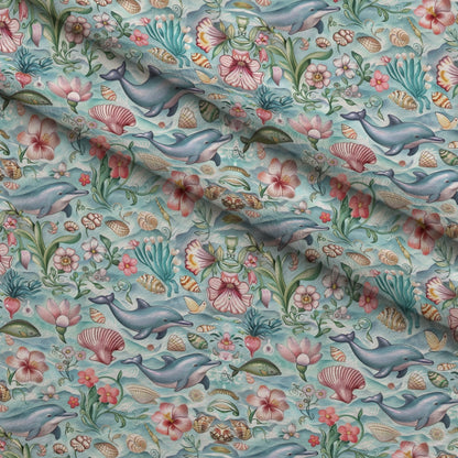 Blooming Tides Pattern 9 Minky Fabric