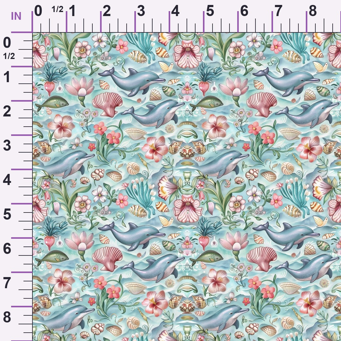 Blooming Tides Pattern 9 Minky Fabric