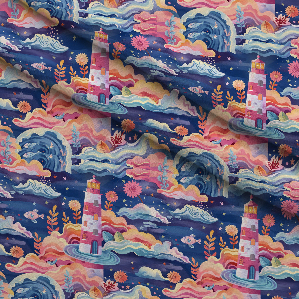 Blossom Beacon Isles Pattern 1 Minky Fabric