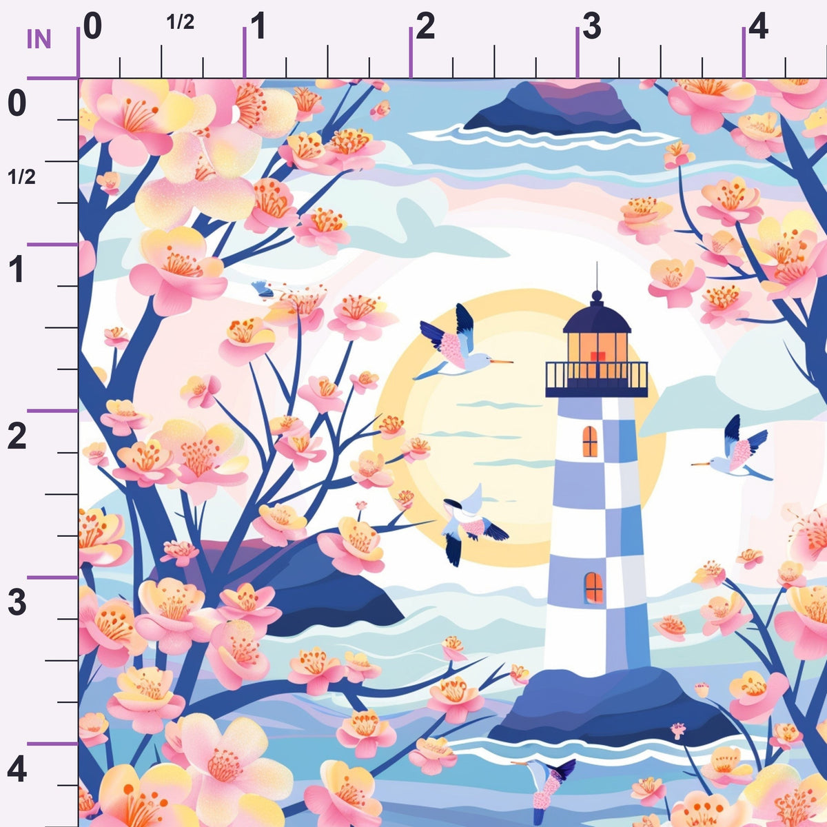 Blossom Beacon Isles Pattern 2 Minky Fabric