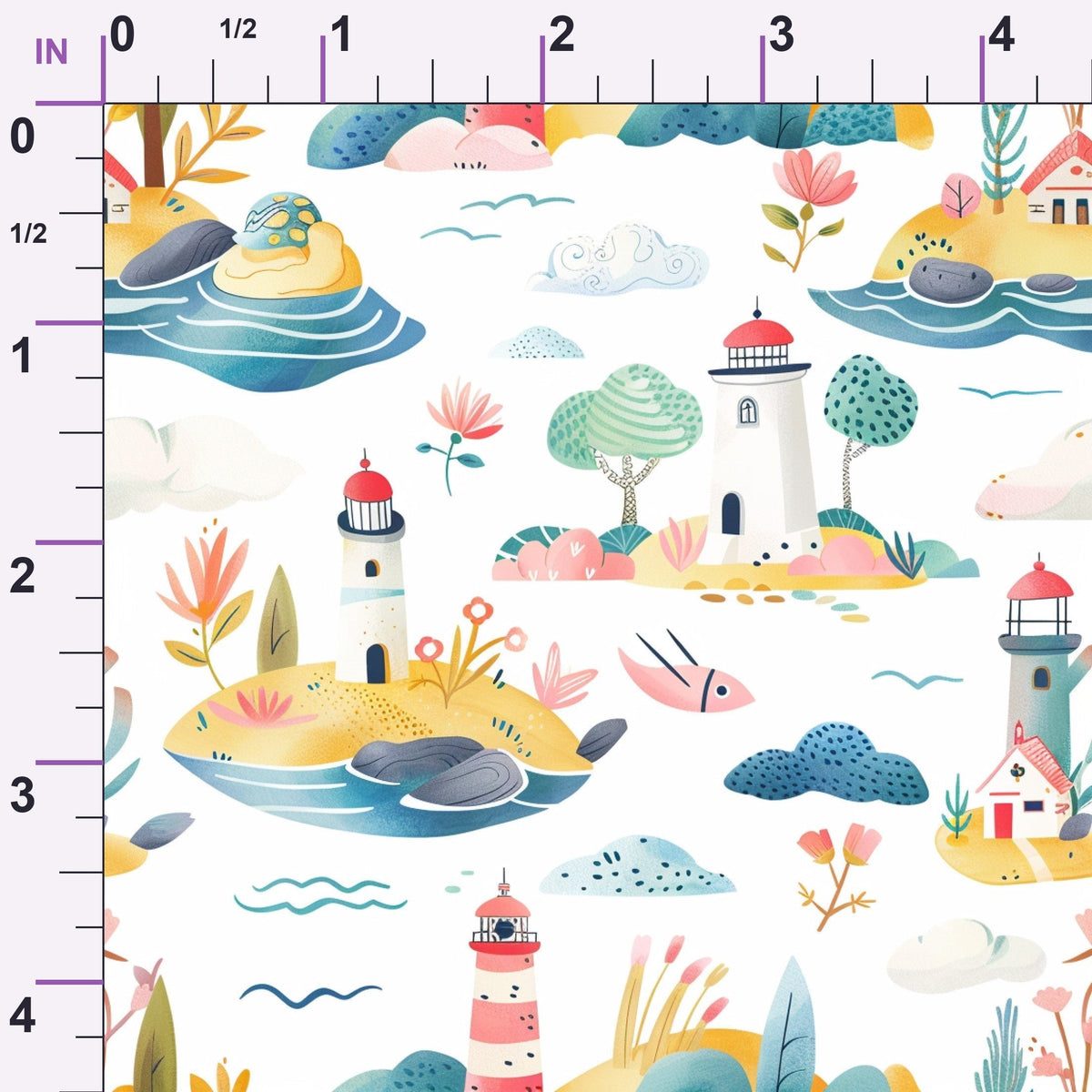 Blossom Beacon Isles Pattern 4 Minky Fabric