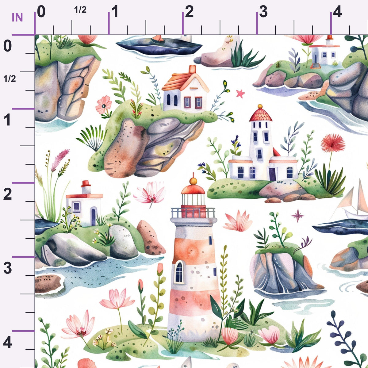 Blossom Beacon Isles Pattern 9 Minky Fabric