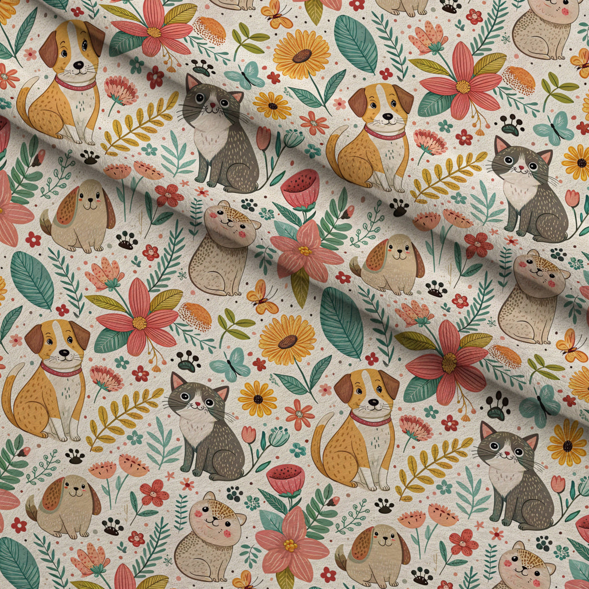 Blossom Buddies Pattern 2 Minky Fabric