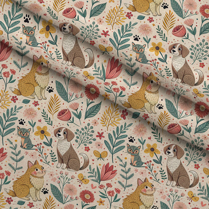 Blossom Buddies Pattern 5 Minky Fabric