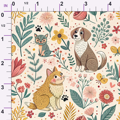Blossom Buddies Pattern 5 Minky Fabric