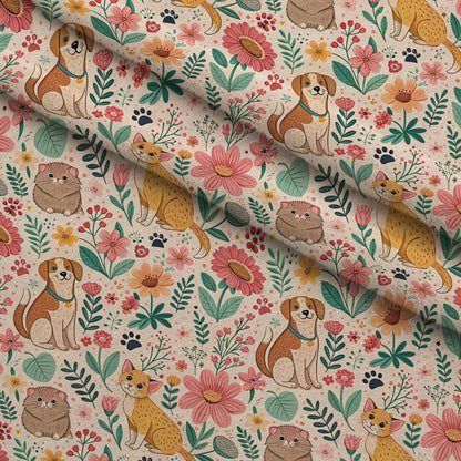 Blossom Buddies Pattern 6 Minky Fabric