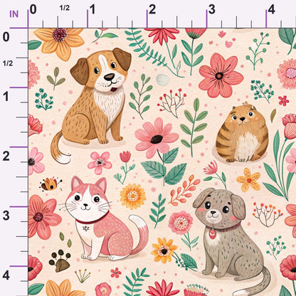 Blossom Buddies Pattern 7 Minky Fabric