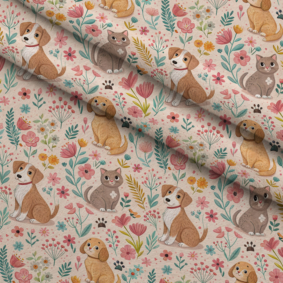Blossom Buddies Pattern 8 Minky Fabric