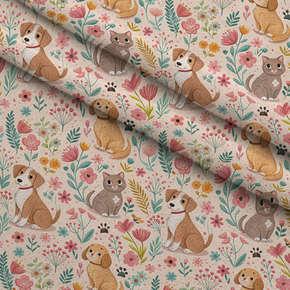 Blossom Buddies Pattern 8 Minky Fabric