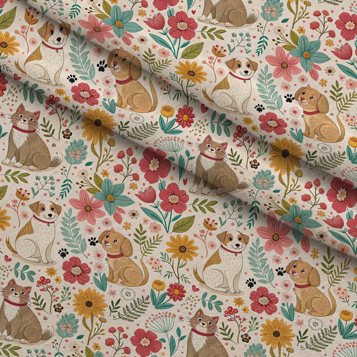 Blossom Buddies Pattern 9 Minky Fabric