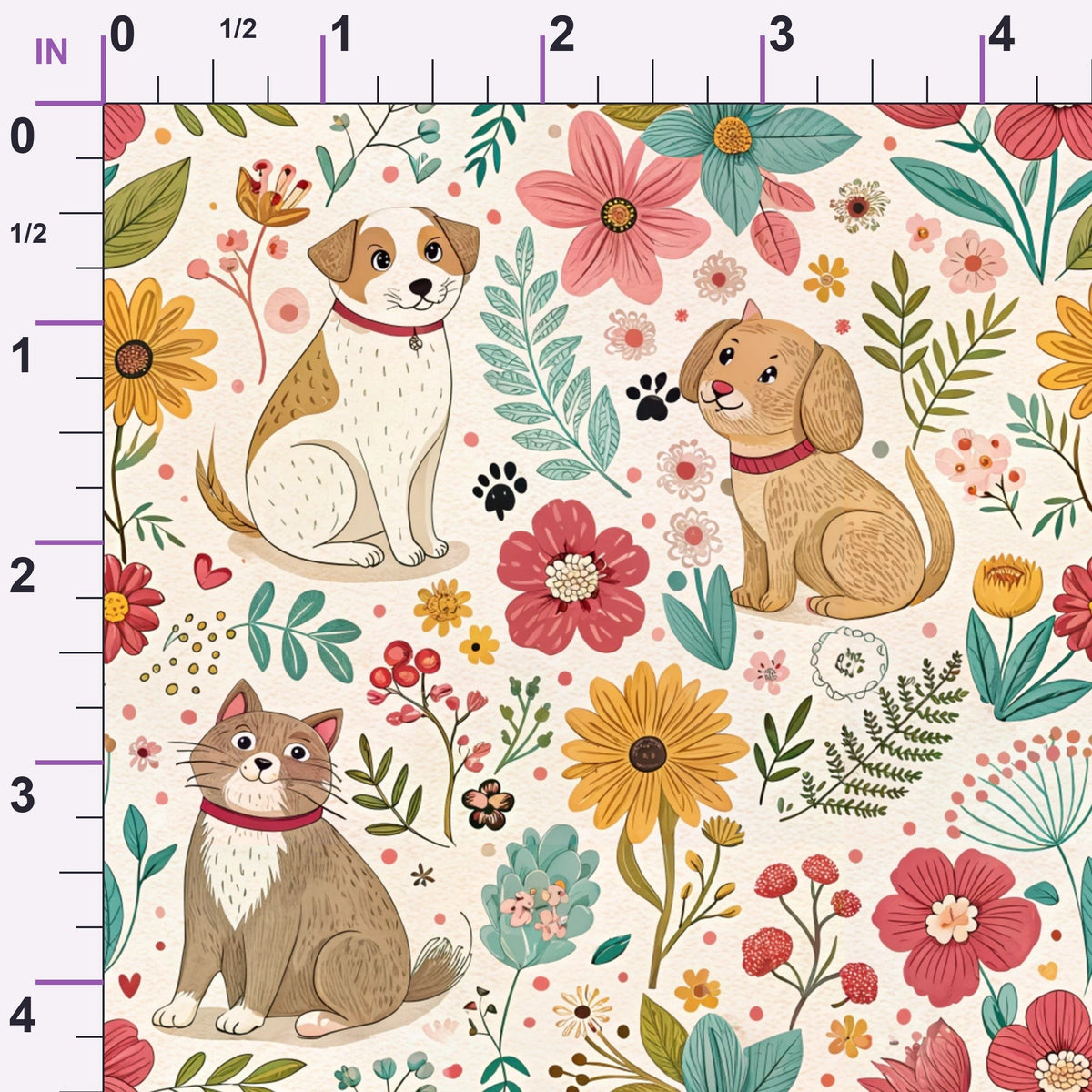 Blossom Buddies Pattern 9 Minky Fabric