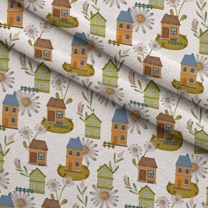 Blossom Village Pattern 3 Minky Fabric