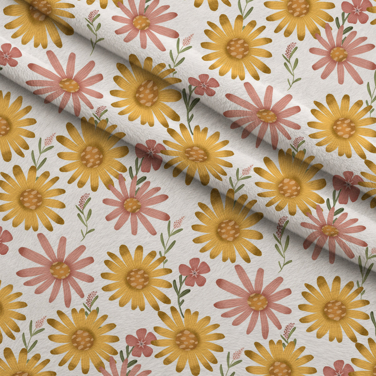 Blossom Village Pattern 6 Minky Fabric