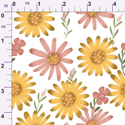 Blossom Village Pattern 6 Minky Fabric