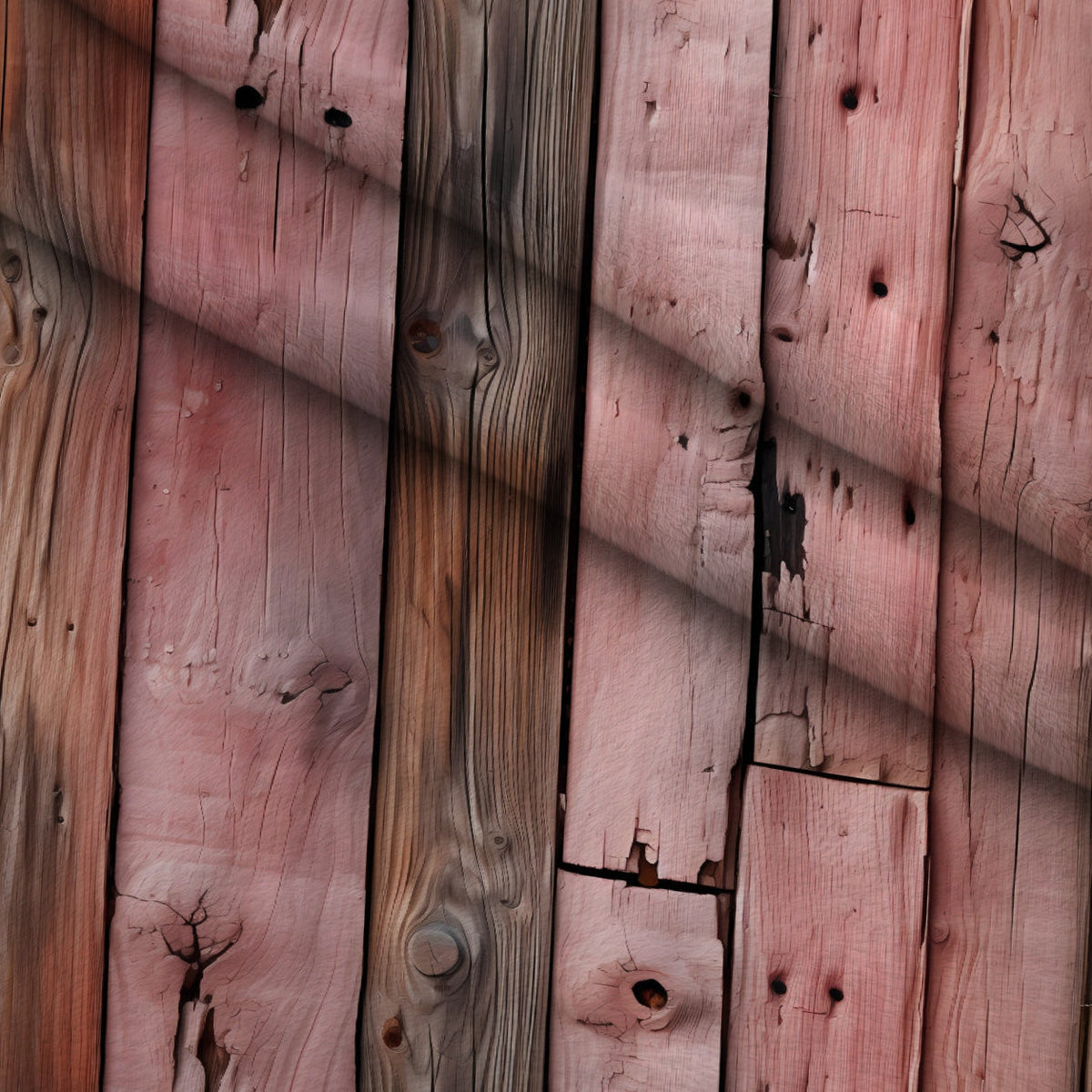 Blush Barn Boards Pattern 4 Minky Fabric