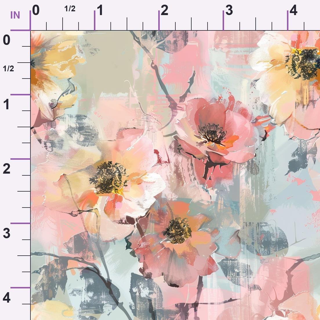 Blush Blooms Pattern 1 Minky Fabric