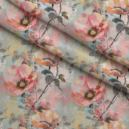 Blush Blooms Pattern 2 Minky Fabric