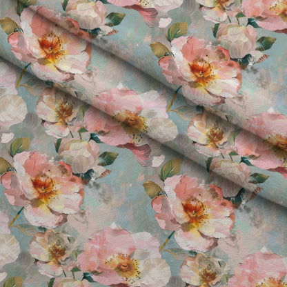 Blush Blooms Pattern 6 Minky Fabric